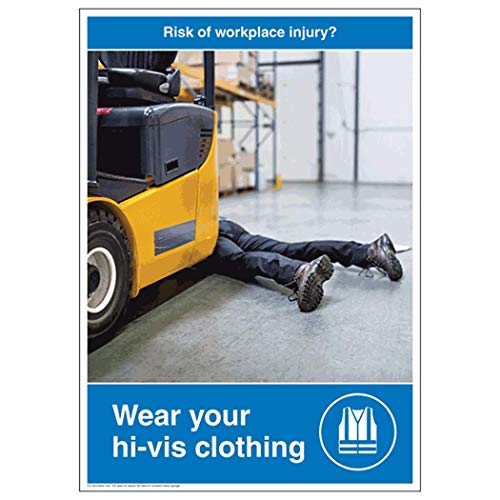 Poster VSafety Risk Of Workplace Injury A2, 420 x 594 mm von V Safety