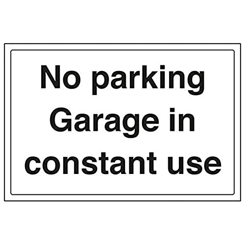 VSafety 74026BA-S Schild "No Parking Garage In Constant Use", 300 mm x 200 mm, 3 Stück von V Safety