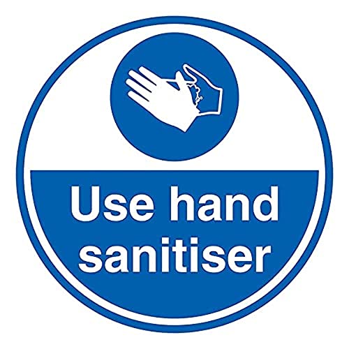 Use Hand Desinfektionsmittel, selbstklebend, 600 x 600 mm von VSafety