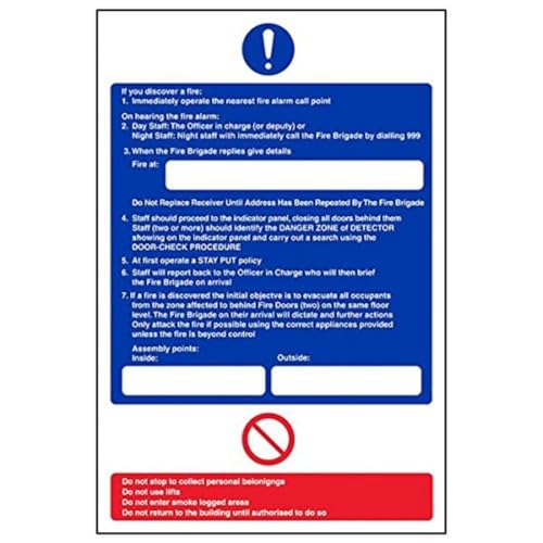 VSafety 12022AU-S'Nursing First Action – Tag/Nacht Person', 200 mm x 300 mm (3 Stück) von V Safety