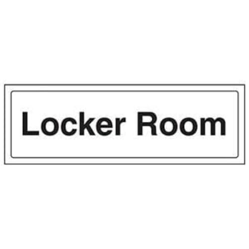 VSafety 71025AX-R'Locker Room' Schild, Querformat, 300 mm x 100 mm, 3 Stück von V Safety