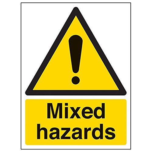 VSafety "Mixed Hazards" Schild, Hochformat, 3 Stück, 150mm x 200mm, 3 von V Safety