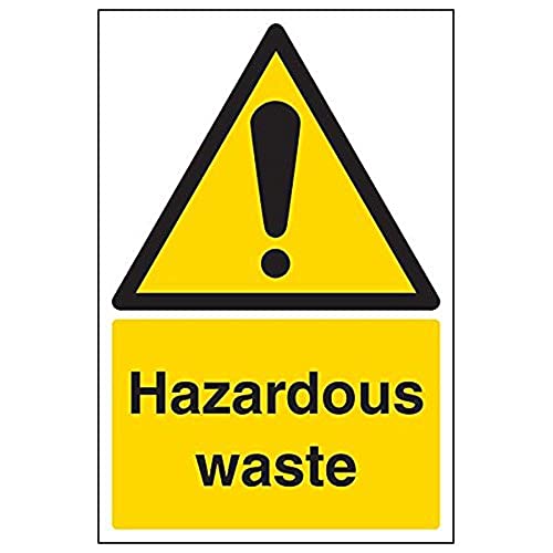 VSafety Schild "Hazardous Waste", Hochformat, 3 Stück, 200mm x 300mm, 3 von V Safety