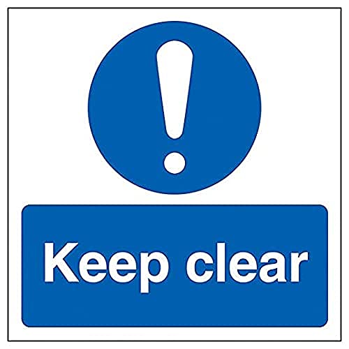 Vsafety Keep Clear – 150 mm x 150 mm – selbstklebendes Vinyl von VSafety