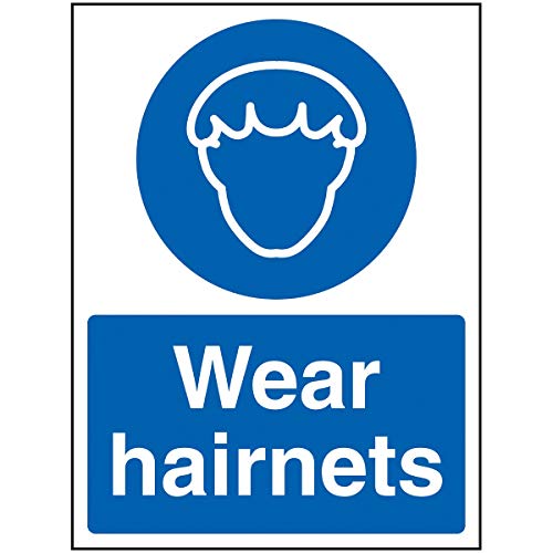 Wear Hairnets Haarnetze, selbstklebend, Vinyl, 300 x 400 mm von V Safety