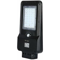 VT-ST15 15W solar street light mit sonnenkollektor und pir sensor slim schwarzer Körper kaltweiß 6400K - sku 8548 - V-tac von V-TAC