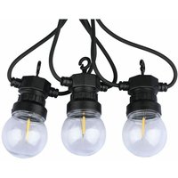 V-tac - 5m Lichterkette 10 Mini Globe Filament led Birnen 4W + Transformator Warmweiß von V-TAC