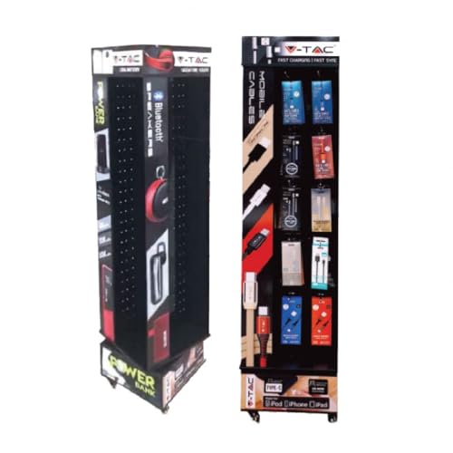 Acryl FLOOR METAL DISPLAY STAND WITH 60 METAL HOOKS Acryl FLOOR METAL DISPLAY STAND WITH 60 METAL HOOKS von V-TAC