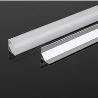 Aluminium-Winkelprofil silberfarben für LED-Streifen 200015.815.8mm - V-tac von V-TAC