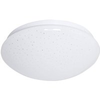 Deckenlampe led Deckenleuchte Wohnzimmerlampe weiß mit Sterneneffekt in runder Form, Metall Kunststoff, 12W 840lm 3000K, DxH 26x9,2 cm Deckenlampe led Deckenleuchte Wohnzimmerlampe weiß mit Sterneneffekt in runder Form, Metall Kunststoff, 12W 840lm 3000K, DxH 26x9,2 cm von V-TAC