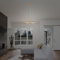 V-tac - Designer-Deckenleuchte - IP20 - Bürstengold - 45W- 5500 Lumen - 3000K von V-TAC