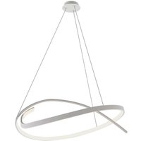 V-TAC VT-7916 LED-Hängeleuchter mit gewebtem Kreis, 48 W, weißer Metallkörper, 80 x 120 cm, 4000 K Triac, dimmbar – 14997 von V-TAC
