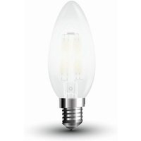 V-tac - E14 LED-Lampe, 4 w, 100 lm/W, Kerzenfilament, Satin, Kaltweiß V-tac - E14 LED-Lampe, 4 w, 100 lm/W, Kerzenfilament, Satin, Kaltweiß von V-TAC