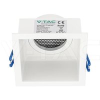 Einbaulampe gu10 quadratisch blendfrei weiß aluminium - 23763 - V-tac Einbaulampe gu10 quadratisch blendfrei weiß aluminium - 23763 - V-tac von V-TAC