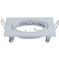 Clareo - v-tac VT-817 Beschlag verstellbarer quadratischer Weiß metall für GU10-GU5.3 Strahler box 2pcs/pack - sku 8941 von CLAREO