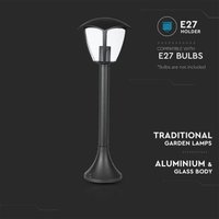 E27 Außenbeleuchtung - Stablampen - IP44 - Schwarz von V-TAC