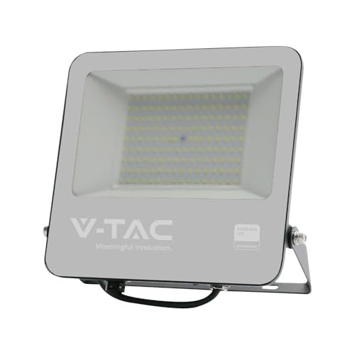 V-TAC LED-Flutlicht - Samsung - IP65 Wasserdicht - Schwarzes Gehäuse - 1 Meter Kabel - 100W - 8700 Lumen - 6500K V-TAC LED-Flutlicht - Samsung - IP65 Wasserdicht - Schwarzes Gehäuse - 1 Meter Kabel - 100W - 8700 Lumen - 6500K von V-TAC