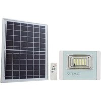 V-tac VT-200W LED-Flutlicht mit 40-W-Solarpanel und LiFePO4-Akku + Fernbedienung, weiße Farbe, 4000 k, IP65, 10413 von VTAC