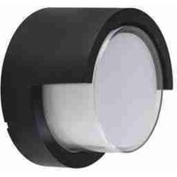 LED218538 VT-827 6W LED Wandleuchte Schwarz Gehäuse Rund IP65 3000K von V-TAC