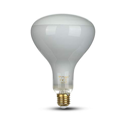 LEDLUX LED-Lampe, Filament E27 R125, Reflektor 8 W, dimmbar, Triac-Dimmer aus Glas, 600 lm, 110 Grad (Kaltweiß 6500 K) von V-TAC