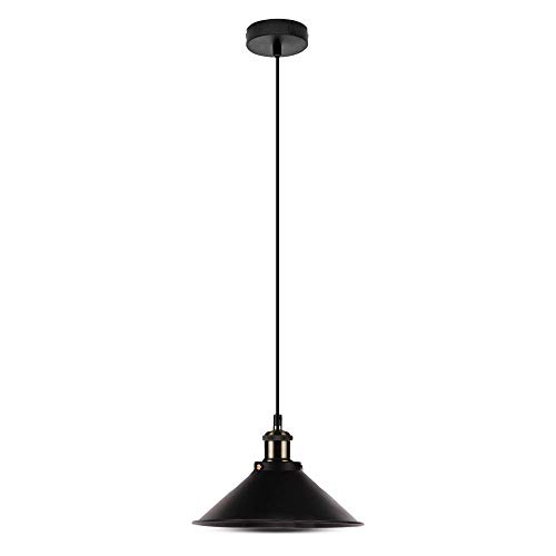 Lampenfassung 1 m E27 Elegant Stylish Φ 260 mm - Metall schwarz - VT-3753 von V-TAC