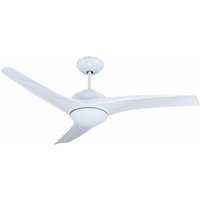 V-tac - Decken Ventilator mit Fernbedienung led cct Wohnzimmer Lüfter Kühler weiß, 5 Geschwindigkeiten Timer, 1x led, d 132 cm von V-TAC