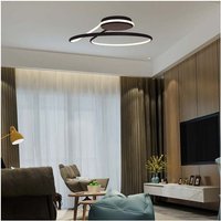 Led Deckenleuchte Wohnzimmerlampe Schlafzimmerleuchte Metall Schwarz d 53 cm von V-TAC