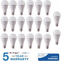 Led Glühbirnen 20 W E27 V-Tac Samsung Natürlich Warmweiss Kalt 20 Stück von V-TAC