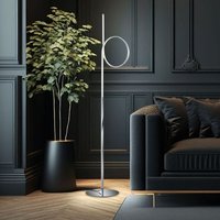 V-tac - led Steh Leuchte Gästezimmer Stand Lampe Chrom Strahler gebogen dimmer trio Leuchten 476412506 von V-TAC