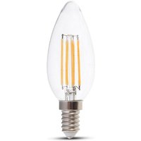 LED-Glühbirne E14 4W Kerze Glühfaden 3000K Dimmbar - V-tac von V-TAC