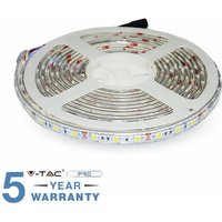 V-tac - led strip 5 mt 300 LEDs smd 5050 IP65 kalt natur-warm von V-TAC