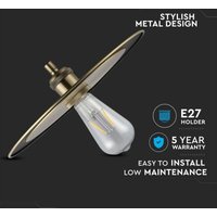 Metalllampe mit gold-/pink-lampenhalter 3751 von V-TAC