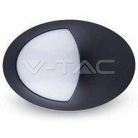 V-tac - Ovale LED-Deckenleuchte mit Augenklappe 12W Farbe Schwarz 4500K IP66 von V-TAC