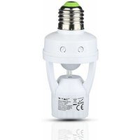 E27 Lampenfassung mit 360° Infrarot-Bewegungssensor (Max 60W) IP20 - V-tac von V-TAC