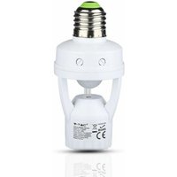 V-tac - E27 Lampenfassung mit 360° Infrarot-Bewegungssensor (Max 60W) IP20 von V-TAC