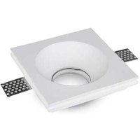 V-tac - VT-776SQ Weißer Gips Einbau quadratisch Φ120mm GU10 GU5.3 led Spotlight sku 3641 von V-TAC