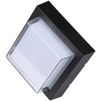 Quadratische LED-Wandleuchte mit halbabgedecktem Diffusor 7W Schwarz Farbe Warmweiß IP65 - V-tac Quadratische LED-Wandleuchte mit halbabgedecktem Diffusor 7W Schwarz Farbe Warmweiß IP65 - V-tac von V-TAC