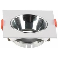 V-tac - Quadratische LED-Einbaustrahlerfassung GU10, weißer Körper, Chromreflektor V-tac - Quadratische LED-Einbaustrahlerfassung GU10, weißer Körper, Chromreflektor von V-TAC