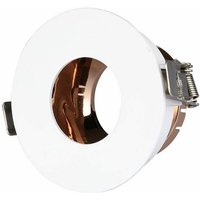 V-tac - Runder GU10 LED-Einbaustrahlerhalter in Weiß mit roségoldener Innenseite V-tac - Runder GU10 LED-Einbaustrahlerhalter in Weiß mit roségoldener Innenseite von V-TAC