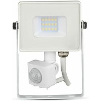 10W Samsung Chip led Flutlicht mit Bewegungs- und Dämmerungssensor, Warmweiß, IP65 - V-tac von V-TAC