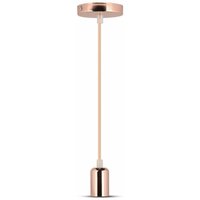 LED-Spiegel-Kronleuchter aus verchromtem Aluminium mit E27-Fassung (max. 60W) Farbe Golden Pink - V-tac von V-TAC