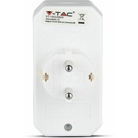 V-tac - Steckdosenleistenadapter mit 2 Frontsteckdosen 2,5A und Schuko-Steckdose Schuko-Stecker Farbe Weiß von V-TAC