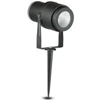 V-TAC 12W LED Gartenstrahler mit Erdspieß, Schwarz, Warmweiß, IP65 von V-TAC
