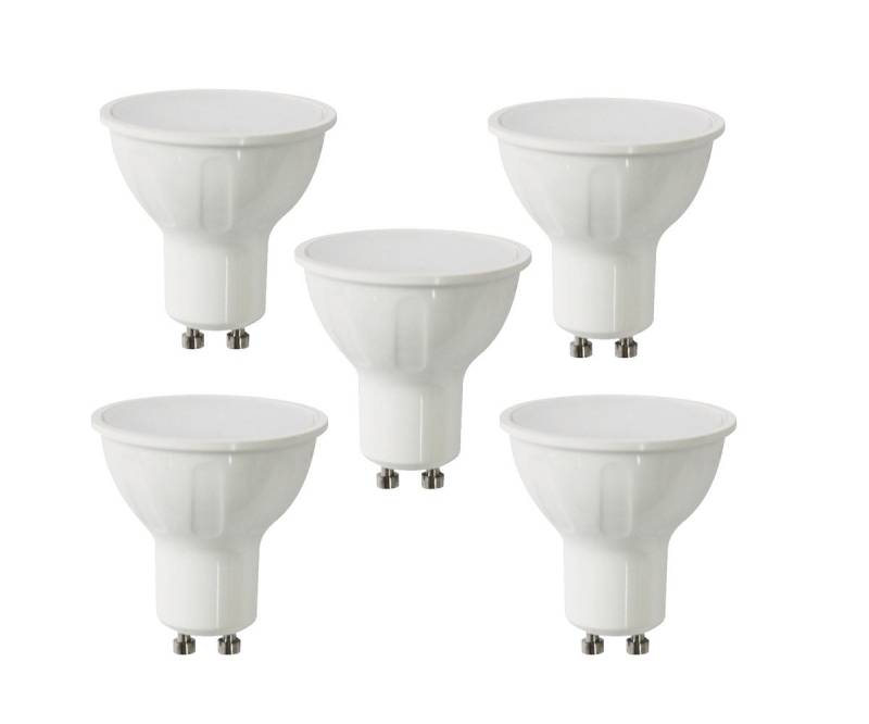 V-TAC LED-Leuchtmittel 5W GU10 Leuchtmittel Leuchte Birne Spot 110°, Kaltweiß, Einbaustrahler Einbauspot 230V 6400K 5er set von V-TAC