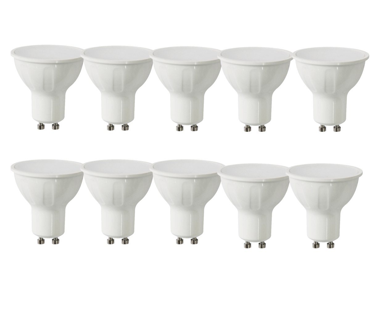 V-TAC LED-Leuchtmittel 5W GU10 Leuchtmittel Leuchte Birne Spot 110°, Neutralweiß, Einbaustrahler Einbauspot 230V 4000K 10er set von V-TAC