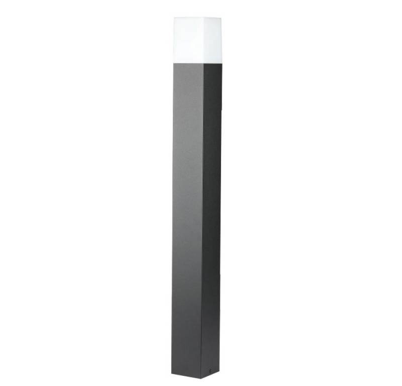 V-TAC Außen-Stehlampe, Leuchtmittel nicht inklusive, Außenstehlampe Wegeleuchte Standlampe schwarz Gartenlampe Alu H 80 cm- von V-TAC