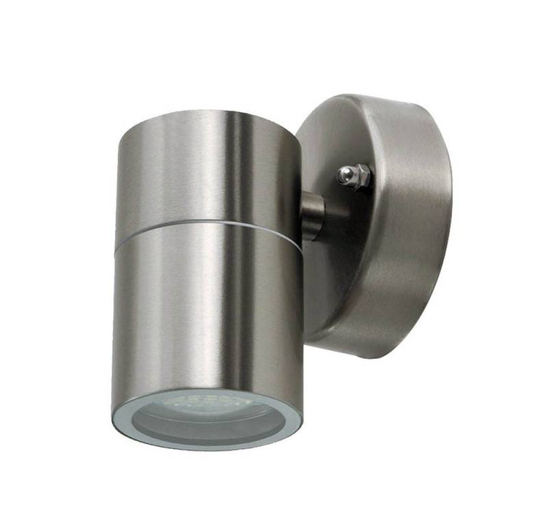 V-TAC Außen-Wandleuchte, Leuchtmittel nicht inklusive, Design Down Strahler Außen Wand Leuchte Fassaden Beleuchtung Edelstahl von V-TAC