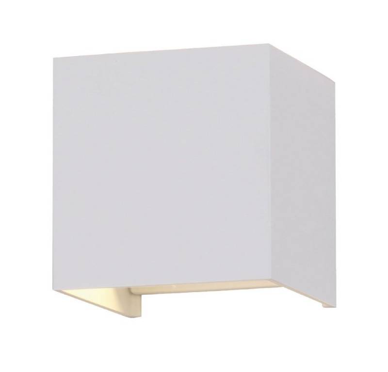 V-TAC Außen-Wandleuchte, LED-Leuchtmittel fest verbaut, Neutralweiß, LED Wandlampe Hauswandleuchte Up&Down Alu weiß quadratisch L 10 cm V-TAC Außen-Wandleuchte, LED-Leuchtmittel fest verbaut, Neutralweiß, LED Wandlampe Hauswandleuchte Up&Down Alu weiß quadratisch L 10 cm von V-TAC