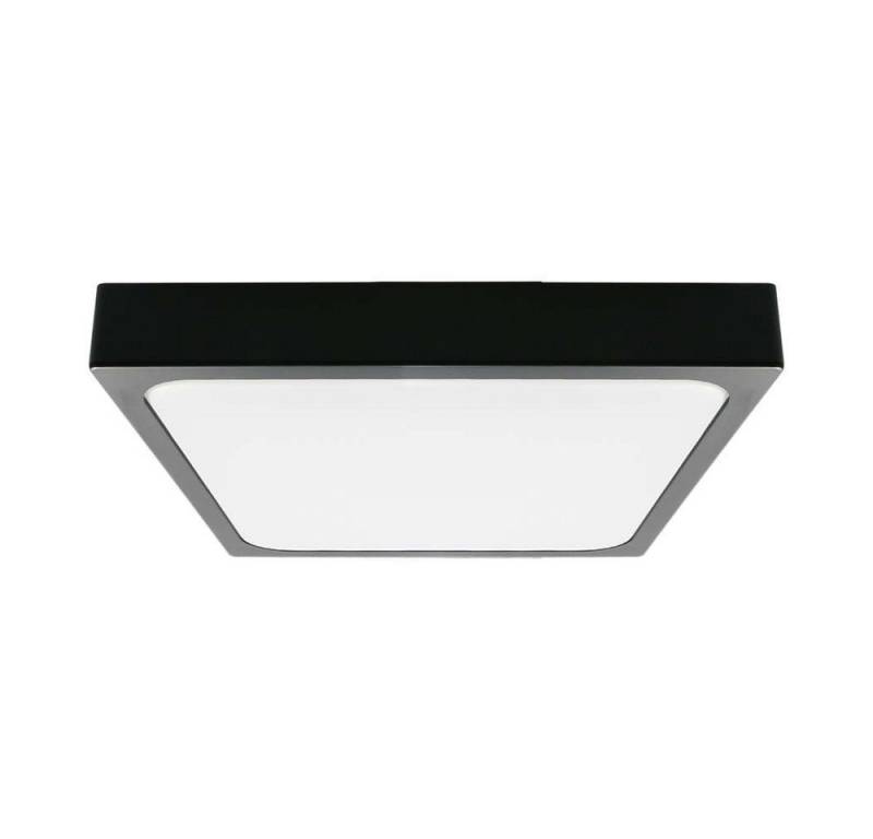 V-TAC Deckenleuchten 24 Watt LED Decken und Wandleuchte für Außen und Innenbereich IP44, Kaltweiß, 24 Watt, 2400 Lumen, Kaltweiß 6500K, 295x295x65 mm, schwarz, Eckig, IP44 von V-TAC