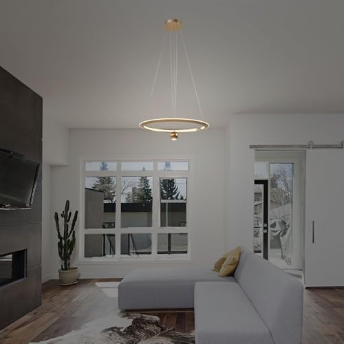 V-TAC Designer-Deckenleuchte - IP20 - Bürstengold - 45W- 5500 Lumen - 4000K von V-TAC